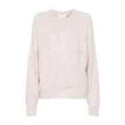 Mélange Strik Pullover Beige