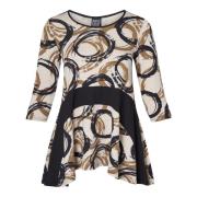 Flared Viscose Elastane Nederdel