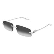 Metal Rimless Panther Solbriller