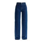 Foldet Effekt Straight Jeans