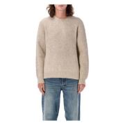 Beige Strikvarer Yak Sweater AW24