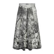 Elegant A-Line Midi Skirt