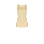 Ribbed Lurex Tank Top