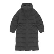 Seersucker Puffer Coat