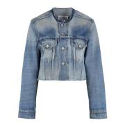 Frayed Hem Denim Jacket