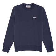 Bomuld Crewneck Sweatshirt med Logo Emblem