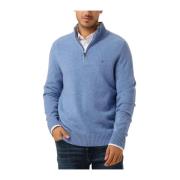 Lambswool Zip Mock Sweater