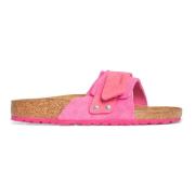 Fuchsia Ruskind Nubuck Sandaler i Fuchsia Tulipan