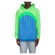 Blå Rainbow Hoodie til farverig stil