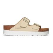 Sandaler i Ecru Nubuck