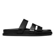 Perfekt Sort Sport Slide Sandal