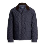 Navy Quilted Jakke