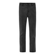 Sort Slim Chino Bukser med Corduroy