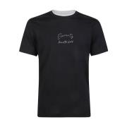 Jersey Bomuld Crewneck T-shirt med Print