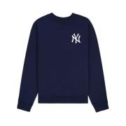 Navy Blue Yankees Print Sweater