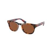 Brun acetat unisex solbrille