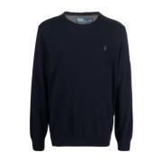 Blå Uld Sweatshirt AW23 Tøj