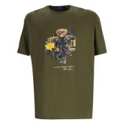 Broderet 'Polo Bear' Bomuld T-shirt