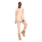 Oversized Jogger sæt - Pulver Pink