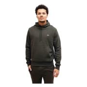 Mørkegrøn Fleece Hoodie Mænd