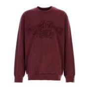 Bordeaux Bomuldssweatshirt