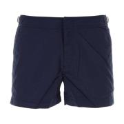 Marineblå Nylon Springer Badeshorts