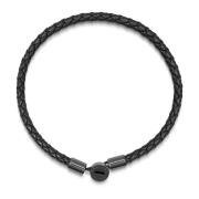 Men's Braided Lux Leather Bracelet