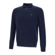 Navy Blue Uld Cashmere Sweater