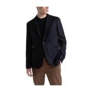 Uld og cashmere enkeltknap blazer