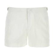 Hvide nylon svømmeshorts