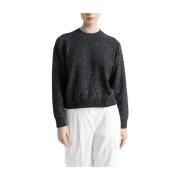 Uld, cashmere lurex og palietter sweater