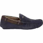 Navy Sheepskin Moccasin Slippers Monty