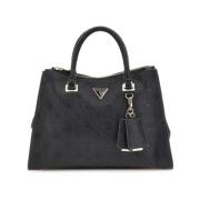 Konvertibel Sort Crossbody Taske Deesa Logo