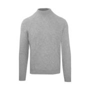 Diamantmønster Uld og Kashmir Turtleneck Sweater