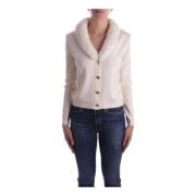 Hvid Cardigan Sweaters Front Button