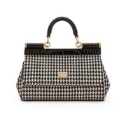 Houndstooth Tote Bag i Sicily-stil