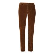 Slim Fit Corduroy Bukser Brændt Brun