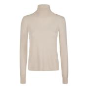 Kashmir Turtleneck Sweater i Alabaster