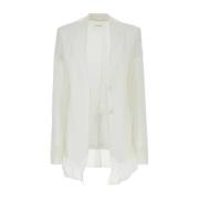 Silke Hvid Blazer med Acacia1234