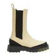 Chelsea Boot Svamp-effekt Creme Militær