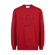 Rød over-fit sweatshirt