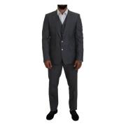 Sølv Slim Fit Martini Suit