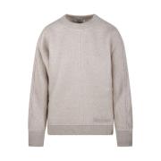 Rund Hals Sweatshirt i Albino