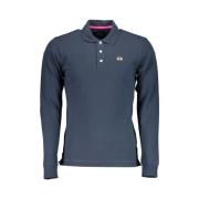 Elegant langærmet poloshirt