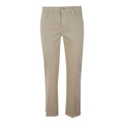 Beige Stretch Bomuld Jeans