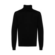 Sort Merinould Turtleneck Sweater