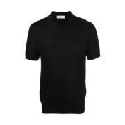 Sort Silke Polo Shirt