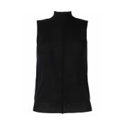 Sort Cashmere Højhalset Vest