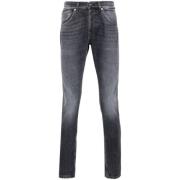 Slim Cut Mørkegrå Denim Jeans