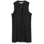 Ternede Uldblanding V-Hals Vest